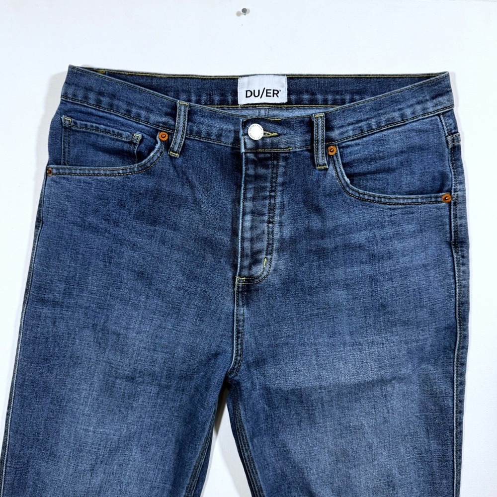 DUER Mens Performance Denim Jeans Pants 31x29 Button Fly Everyday Comfort Casual - Picture 3 of 11
